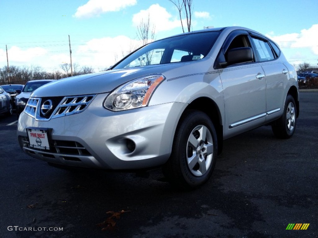 2012 Rogue S AWD - Brilliant Silver / Black photo #1