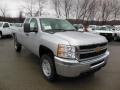 2013 Silver Ice Metallic Chevrolet Silverado 2500HD Work Truck Extended Cab 4x4  photo #4