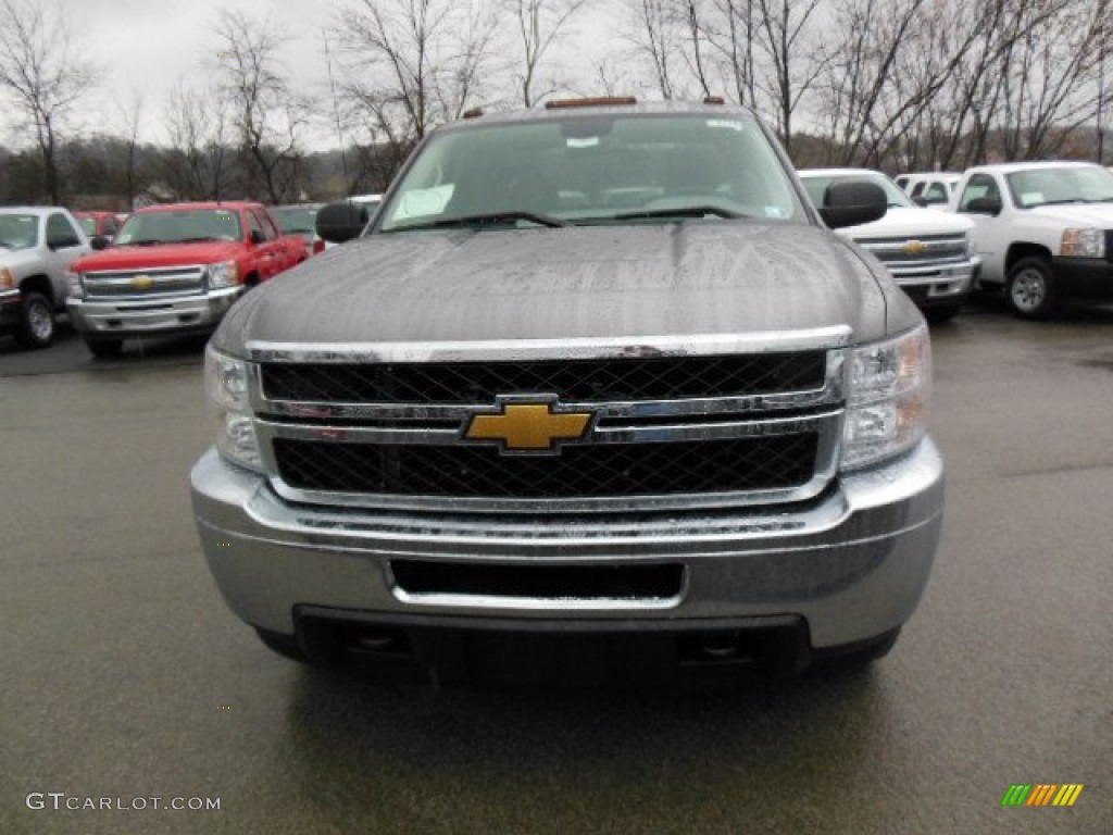 Graystone Metallic 2013 Chevrolet Silverado 2500HD LS Extended Cab 4x4 Exterior Photo #74937358