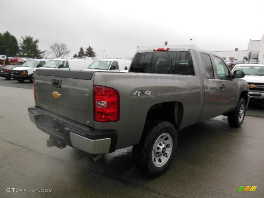 Graystone Metallic 2013 Chevrolet Silverado 2500HD LS Extended Cab 4x4 Exterior Photo #74937406