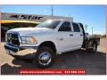 2012 Bright White Dodge Ram 3500 HD ST Crew Cab 4x4 Dually Chassis  photo #1