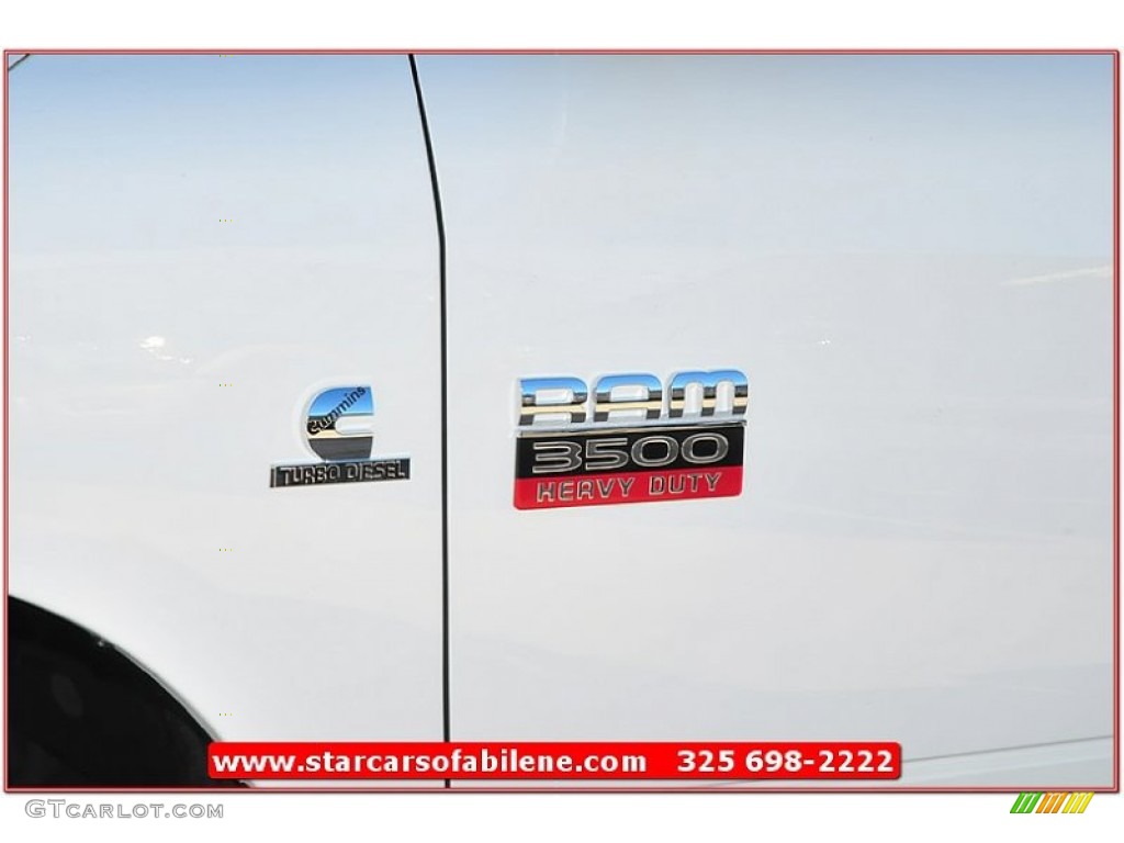 2012 Ram 3500 HD ST Crew Cab 4x4 Dually Chassis - Bright White / Dark Slate/Medium Graystone photo #2