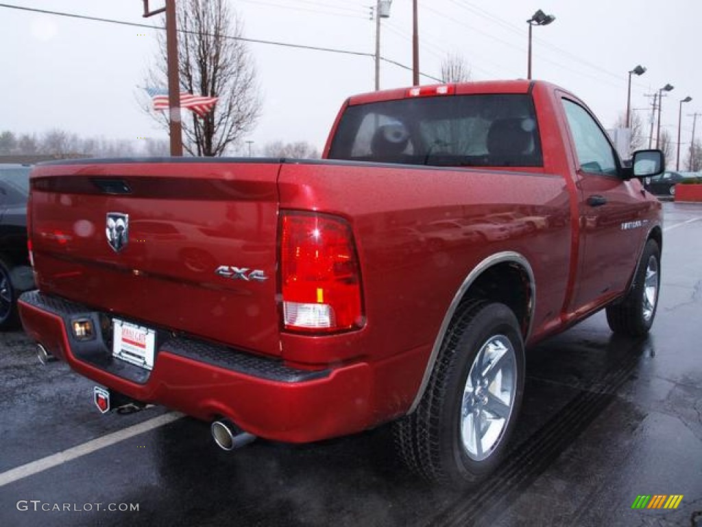 2012 Ram 1500 ST Regular Cab 4x4 - Deep Cherry Red Crystal Pearl / Dark Slate Gray/Medium Graystone photo #3