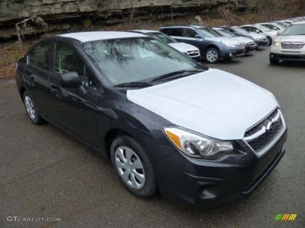 2013 Impreza 2.0i 4 Door - Dark Gray Metallic / Black photo #8