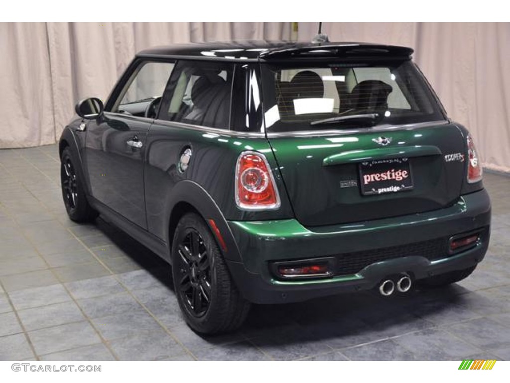 2012 Cooper S Hardtop - British Racing Green II Metallic / Carbon Black photo #19