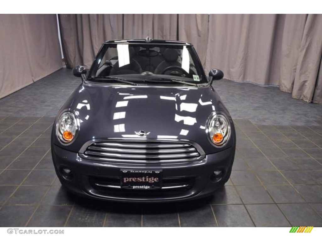 2012 Cooper Convertible - Highclass Gray Metallic / Carbon Black Checkered Cloth photo #3