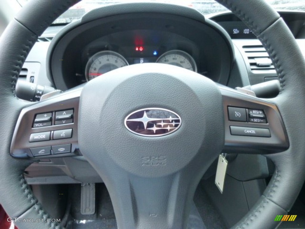 2013 Subaru Impreza 2.0i Limited 4 Door Black Steering Wheel Photo #74941750