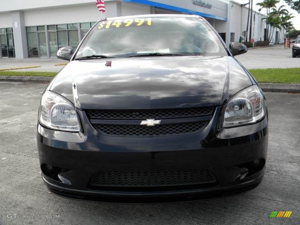 2009 Cobalt SS Coupe - Black / Ebony/Ebony UltraLux/Red Pipping photo #8