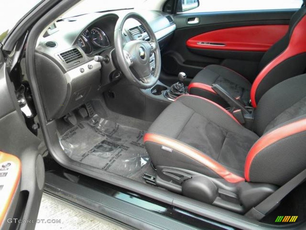 2009 Cobalt SS Coupe - Black / Ebony/Ebony UltraLux/Red Pipping photo #12
