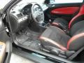 Ebony/Ebony UltraLux/Red Pipping 2009 Chevrolet Cobalt SS Coupe Interior Color