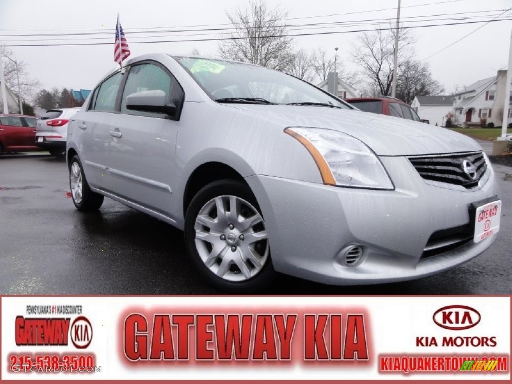 2011 Sentra 2.0 - Brilliant Silver Metallic / Charcoal photo #1