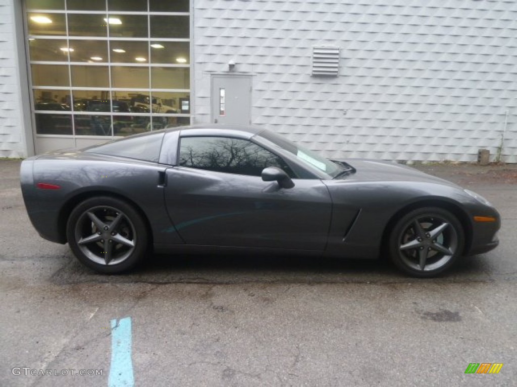 2011 Corvette Coupe - Cyber Gray Metallic / Ebony Black photo #6
