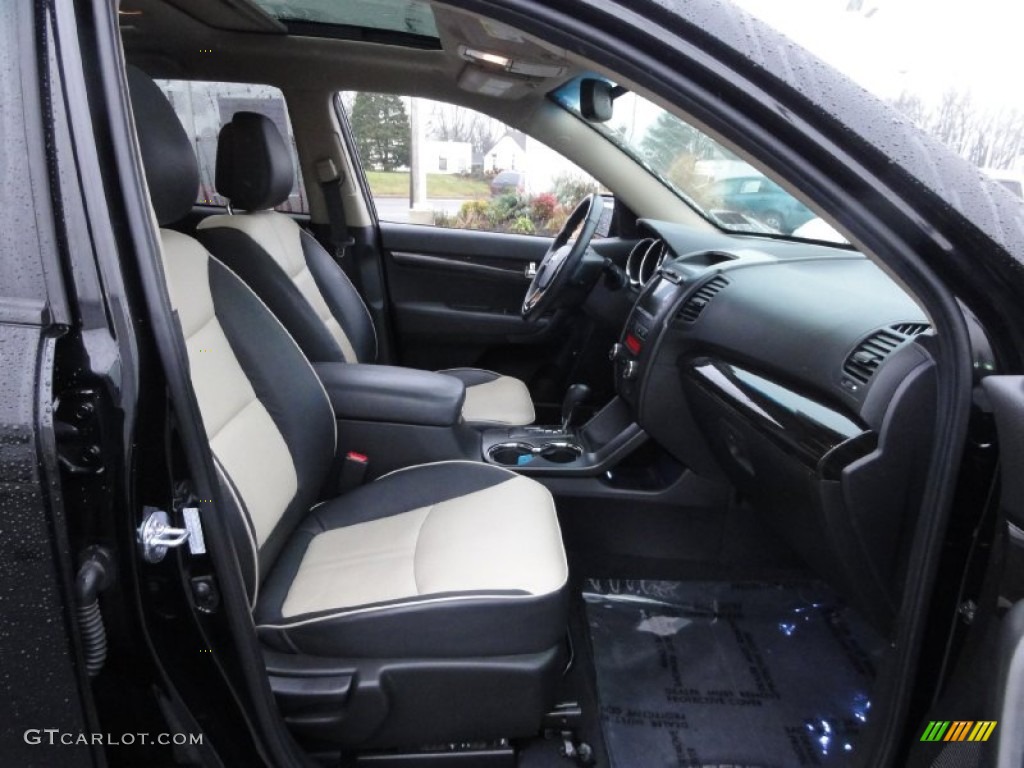 Black/Beige Interior 2011 Kia Sorento EX V6 AWD Photo #74943439