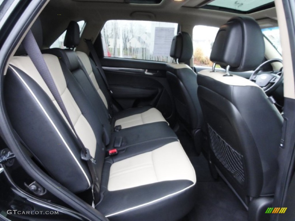 Black/Beige Interior 2011 Kia Sorento EX V6 AWD Photo #74943460