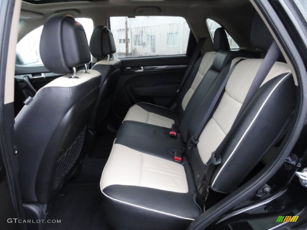 Black/Beige Interior 2011 Kia Sorento EX V6 AWD Photo #74943507