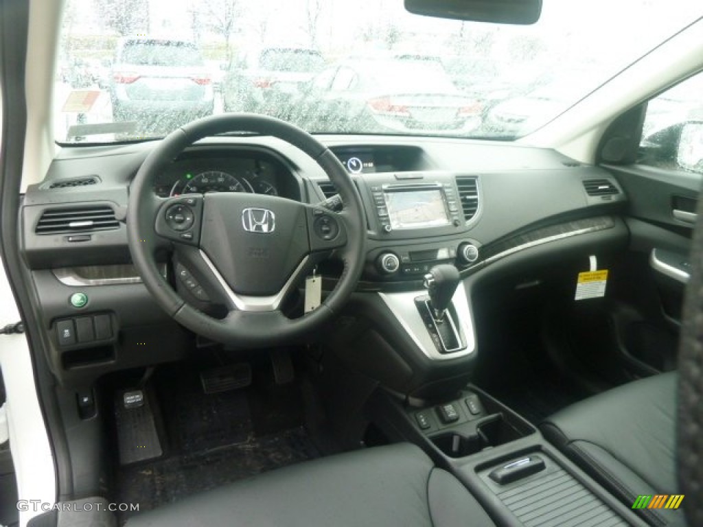 2013 CR-V EX-L AWD - White Diamond Pearl / Black photo #12
