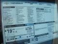 2013 Chevrolet Corvette Grand Sport Coupe Window Sticker