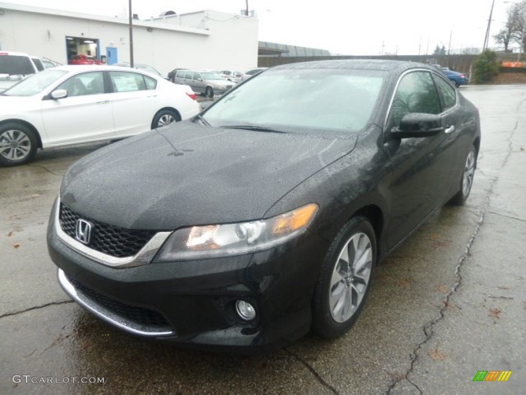 2013 Accord EX-L Coupe - Crystal Black Pearl / Black photo #8
