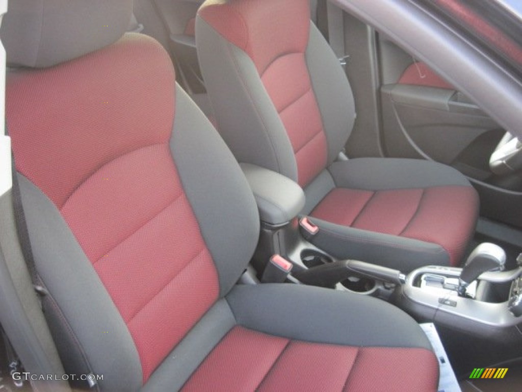 Jet Black/Sport Red Interior 2013 Chevrolet Cruze LT/RS Photo #74943874