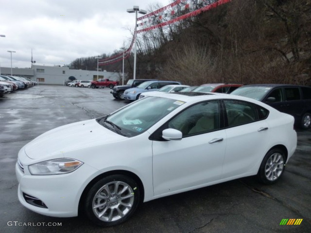 Bright White Dodge Dart