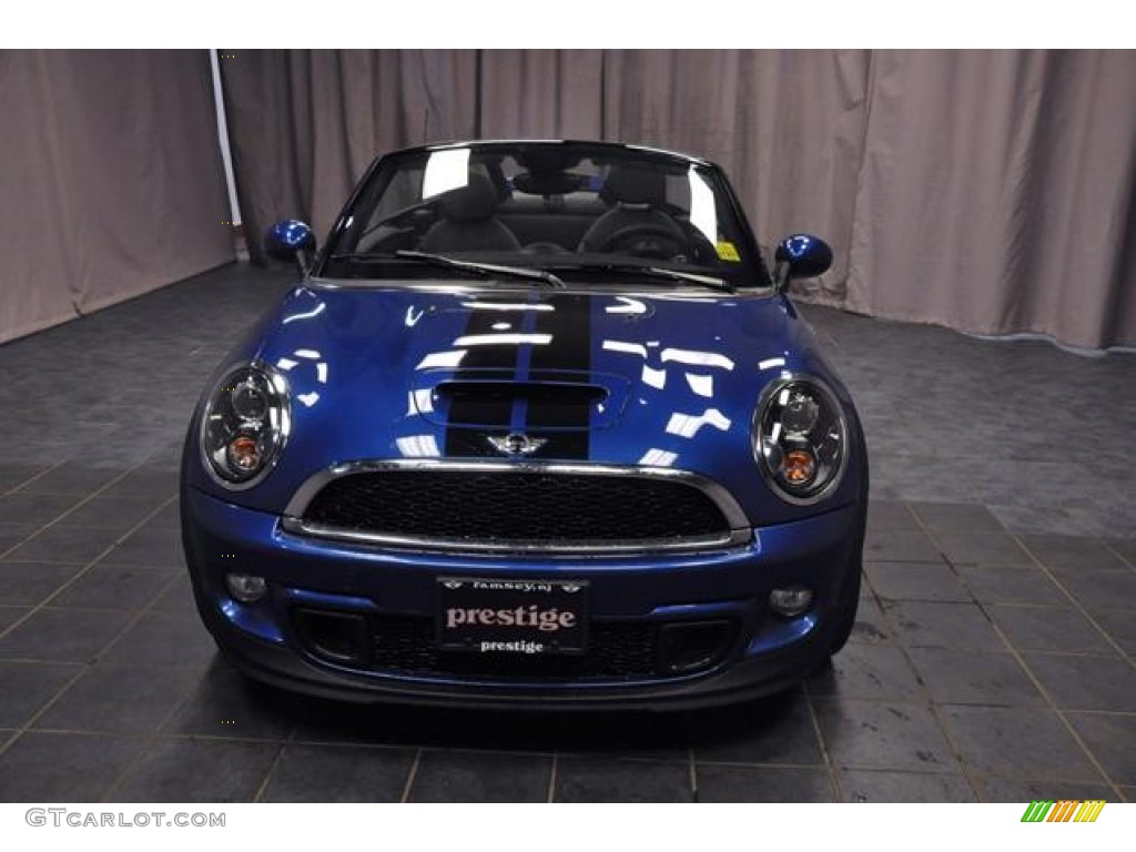 2013 Cooper S Roadster - Lightning Blue Metallic / Carbon Black photo #3