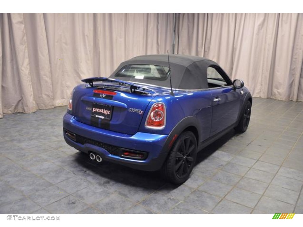 2013 Cooper S Roadster - Lightning Blue Metallic / Carbon Black photo #12