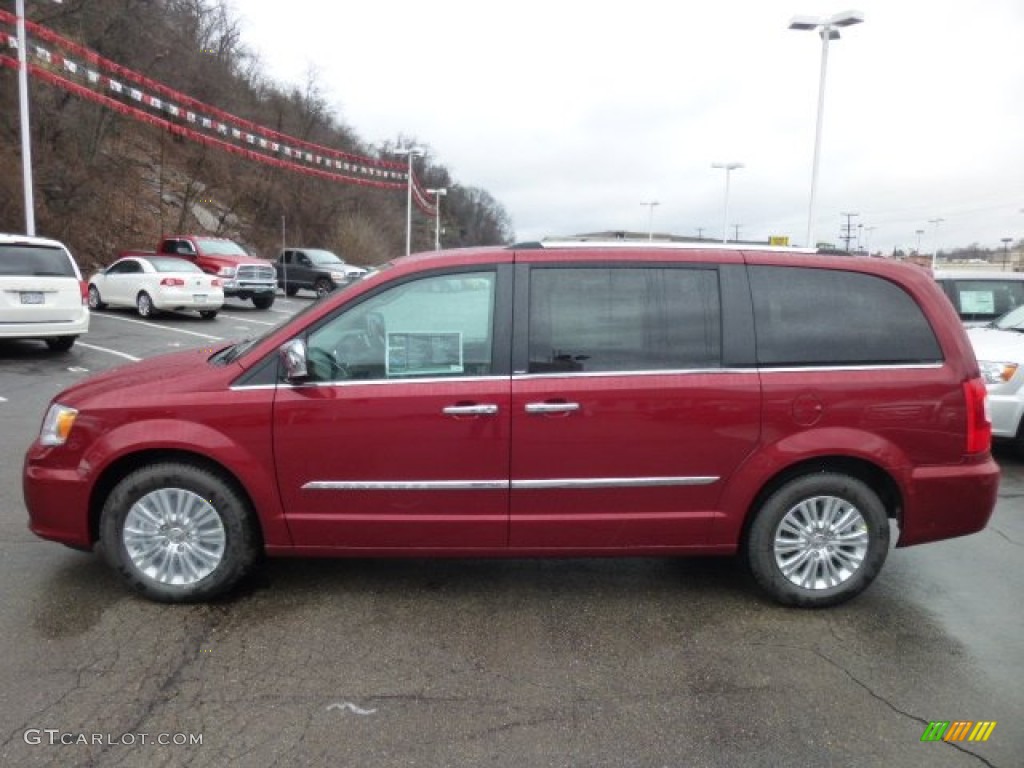 2013 Town & Country Limited - Deep Cherry Red Crystal Pearl / Dark Frost Beige/Medium Frost Beige photo #2