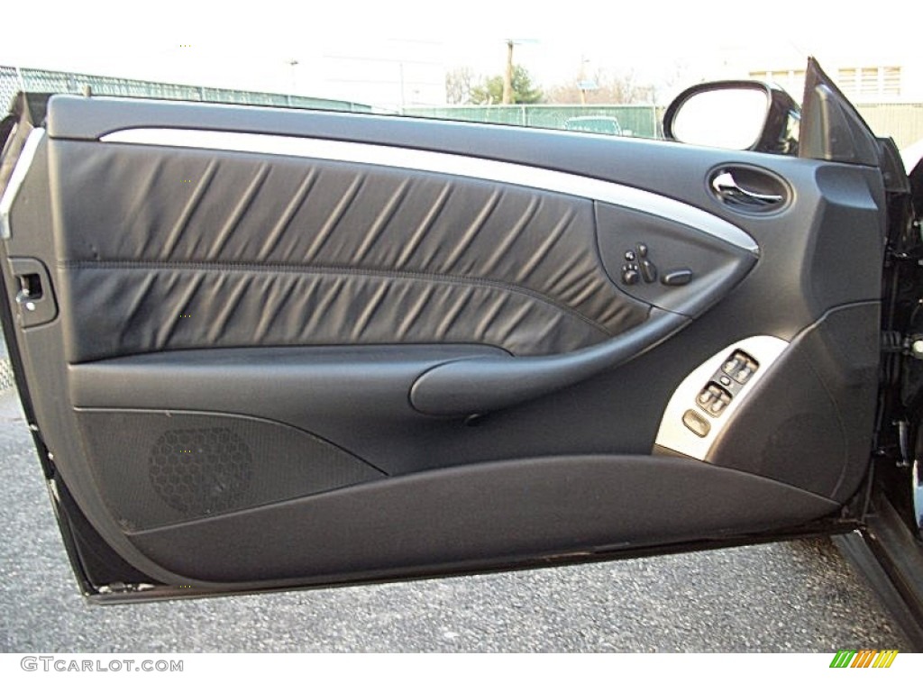 2007 Mercedes-Benz CLK 63 AMG Cabriolet Black Door Panel Photo #74947481