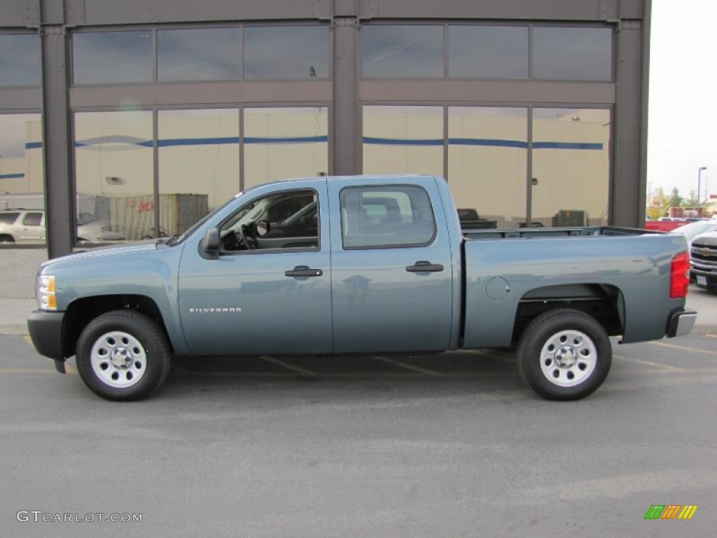 Blue Granite Metallic 2010 Chevrolet Silverado 1500 Crew Cab Exterior Photo #74948603