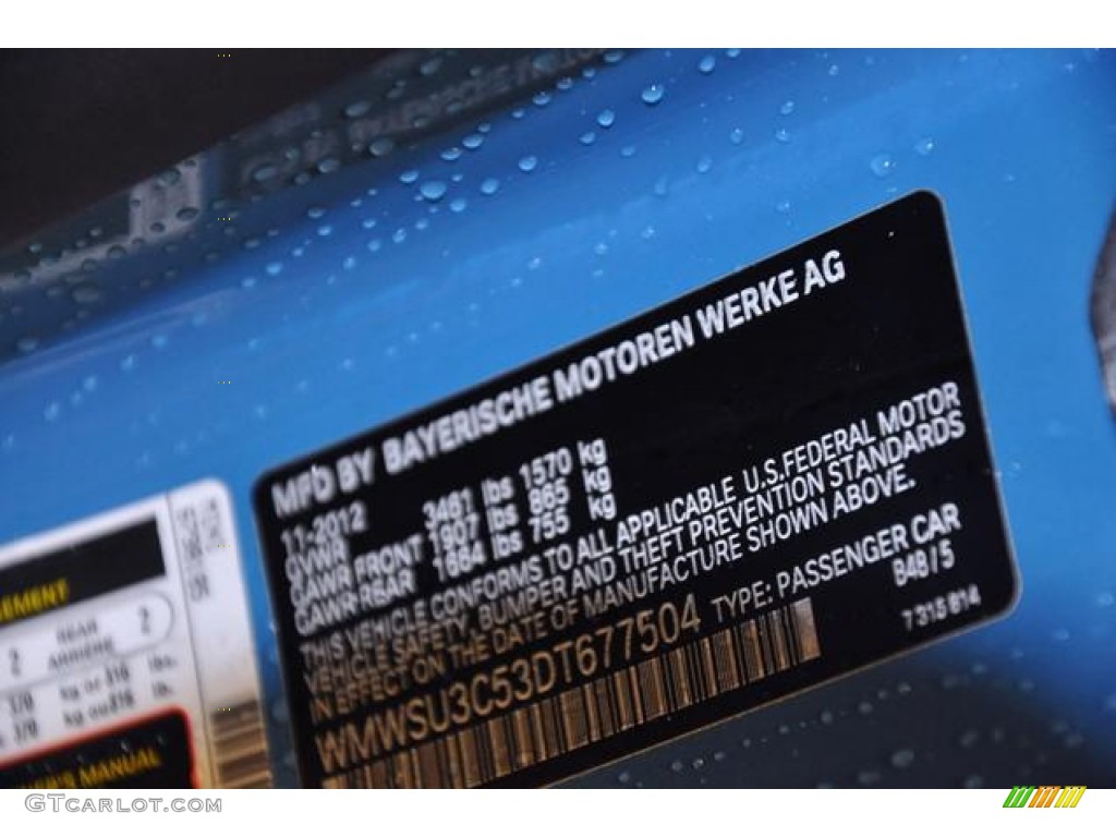 2013 Cooper Color Code B48 for Kite Blue Photo #74948627