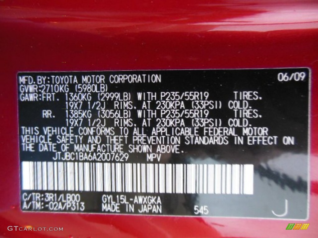 2010 RX 450h AWD Hybrid - Matador Red Mica / Parchment/Brown Walnut photo #20