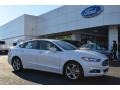 2013 White Platinum Metallic Tri-coat Ford Fusion SE 1.6 EcoBoost  photo #1