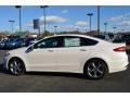 2013 White Platinum Metallic Tri-coat Ford Fusion SE 1.6 EcoBoost  photo #4