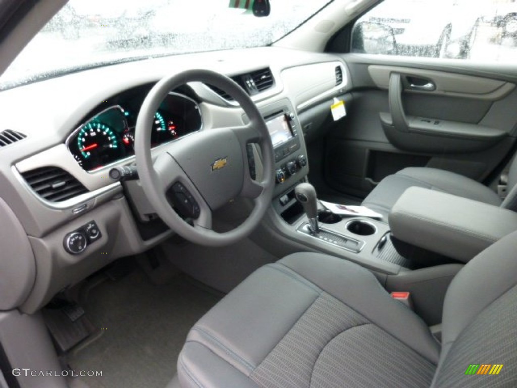 Dark Titanium/Light Titanium Interior 2013 Chevrolet Traverse LS AWD Photo #74953024