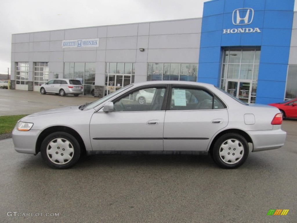 1999 Accord LX Sedan - Satin Silver Metallic / Gray photo #2