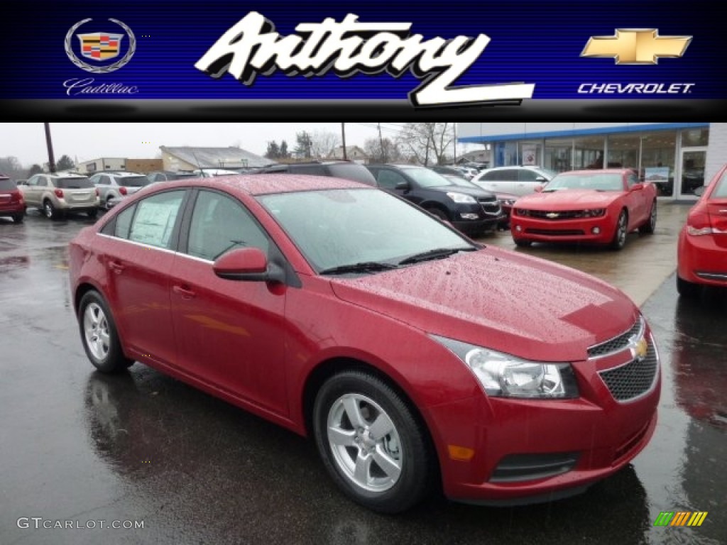 2013 Cruze LT - Crystal Red Metallic Tintcoat / Jet Black photo #1