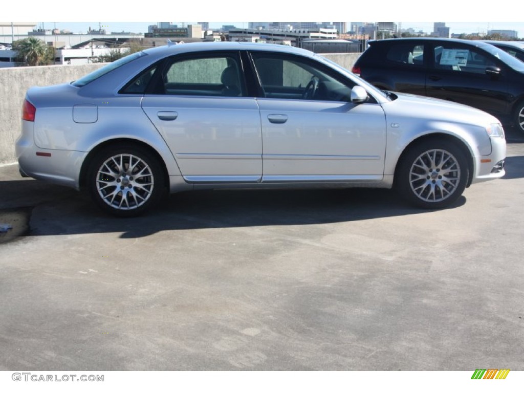 2008 A4 2.0T quattro Sedan - Light Silver Metallic / Light Gray photo #5