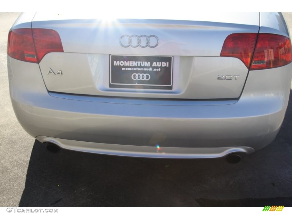 2008 A4 2.0T quattro Sedan - Light Silver Metallic / Light Gray photo #6