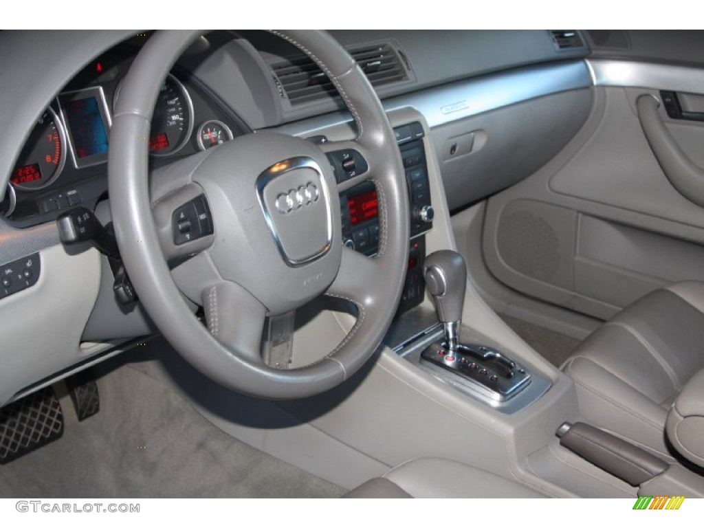 2008 A4 2.0T quattro Sedan - Light Silver Metallic / Light Gray photo #9