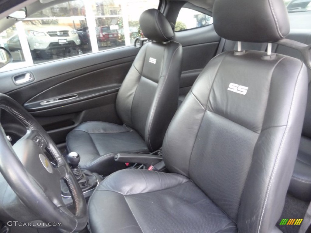 Ebony Interior 2005 Chevrolet Cobalt SS Supercharged Coupe Photo #74956318