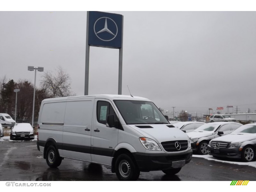 2012 Sprinter 2500 Cargo Van - Arctic White / Lima Black Fabric photo #1