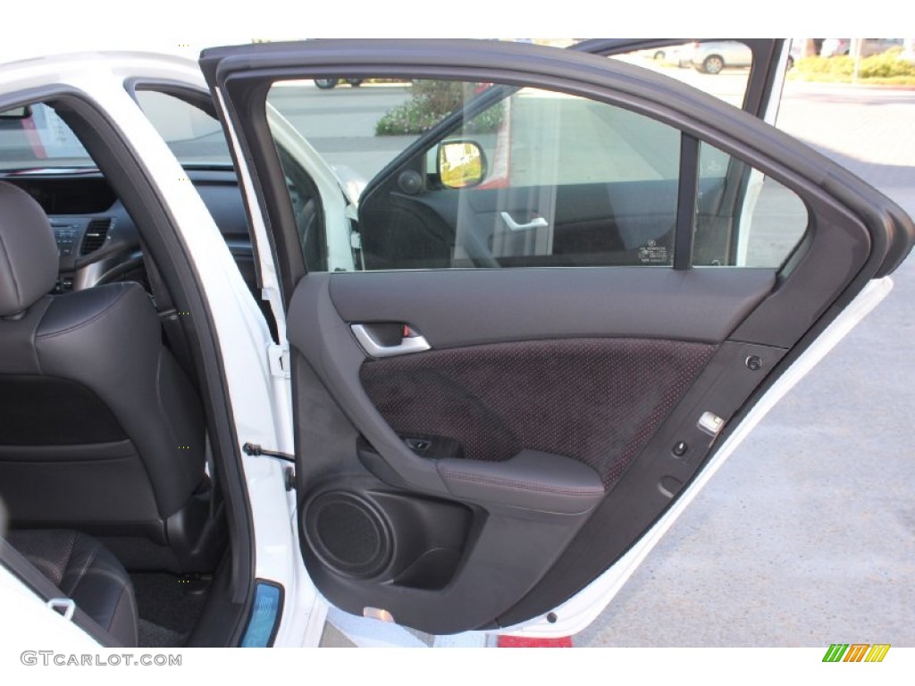 2013 Acura TSX Special Edition Special Edition Ebony/Red Door Panel Photo #74956874