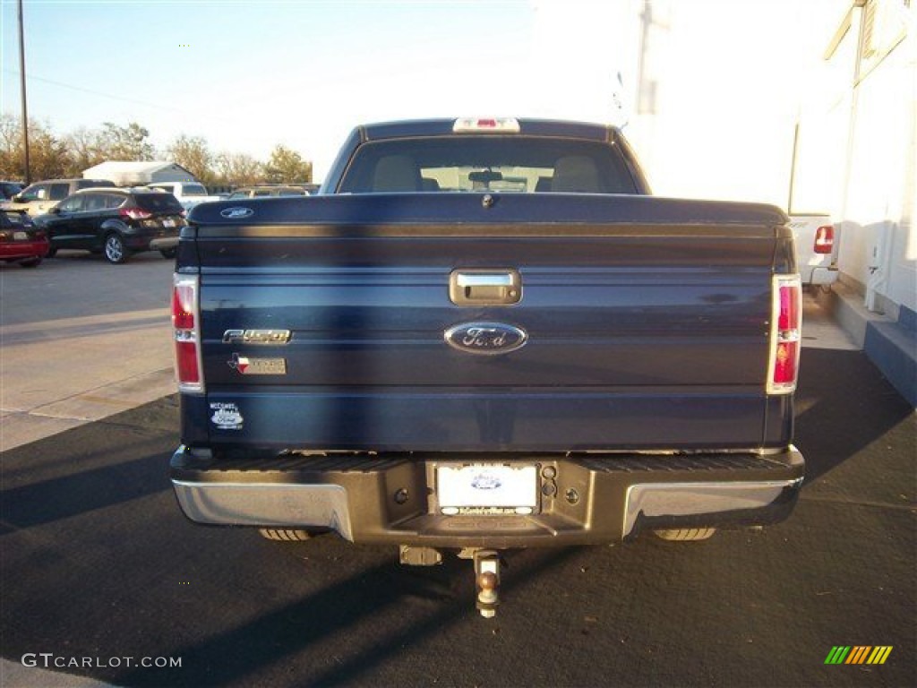 2010 F150 XLT SuperCrew - Dark Blue Pearl Metallic / Medium Stone photo #7