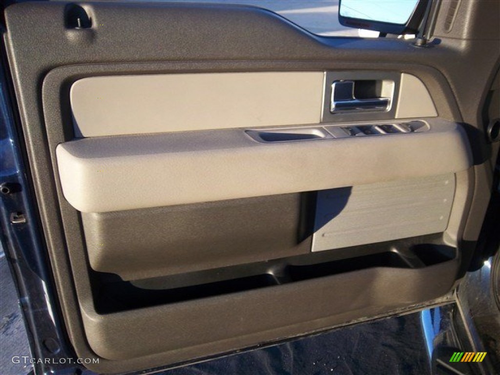 2010 F150 XLT SuperCrew - Dark Blue Pearl Metallic / Medium Stone photo #11