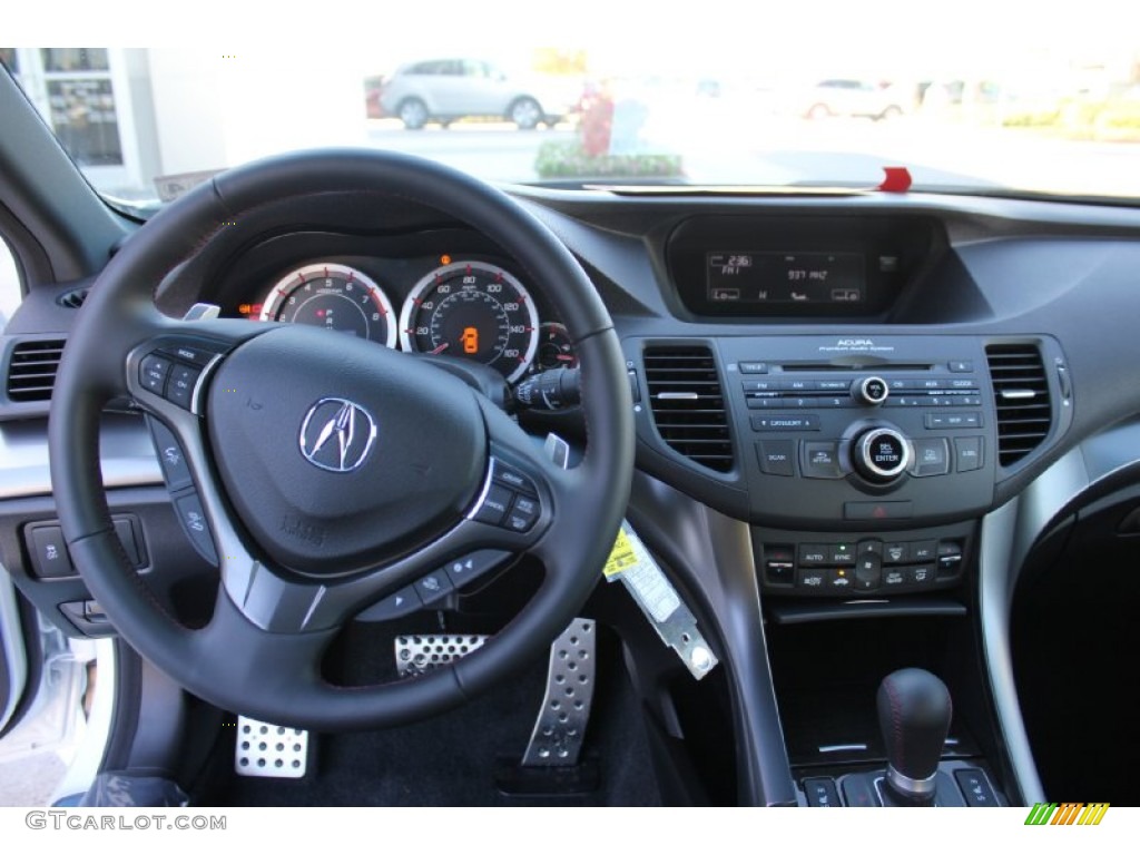 2013 Acura TSX Special Edition Special Edition Ebony/Red Dashboard Photo #74957066
