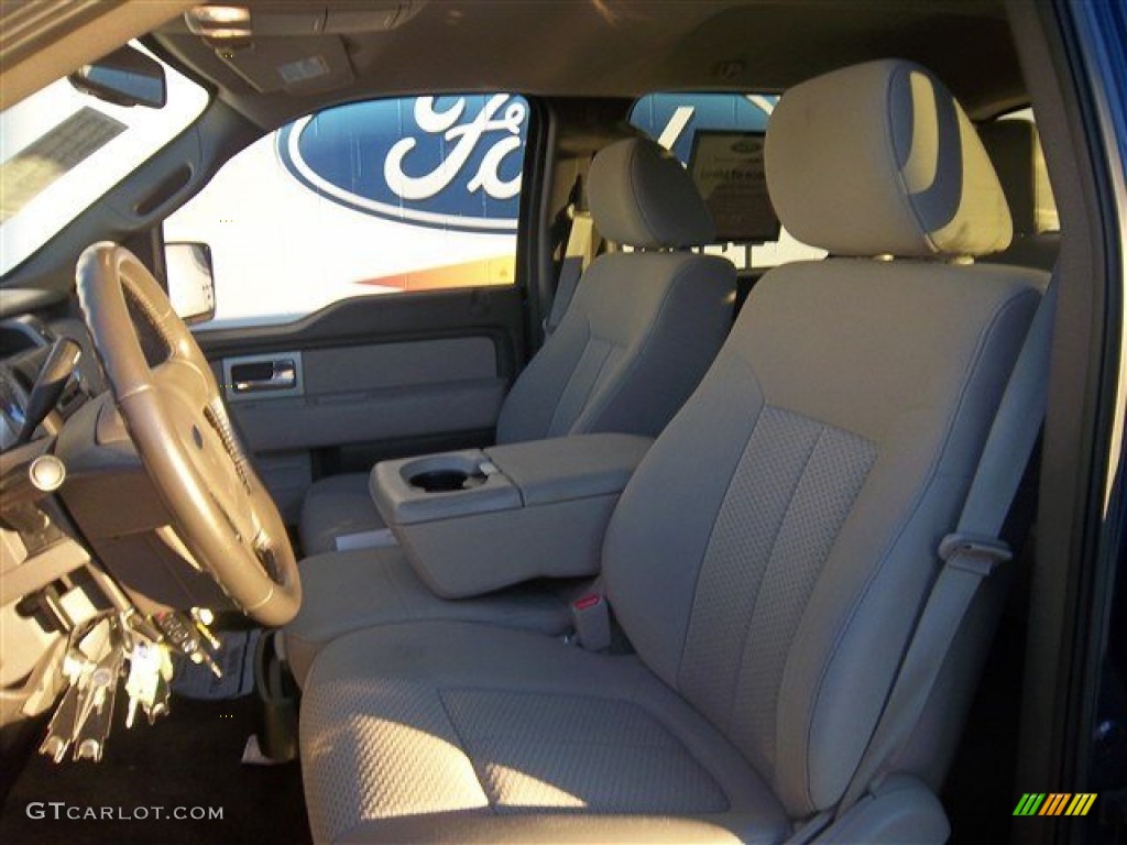 2010 F150 XLT SuperCrew - Dark Blue Pearl Metallic / Medium Stone photo #12