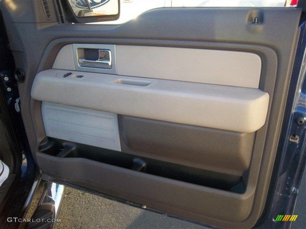 2010 F150 XLT SuperCrew - Dark Blue Pearl Metallic / Medium Stone photo #17