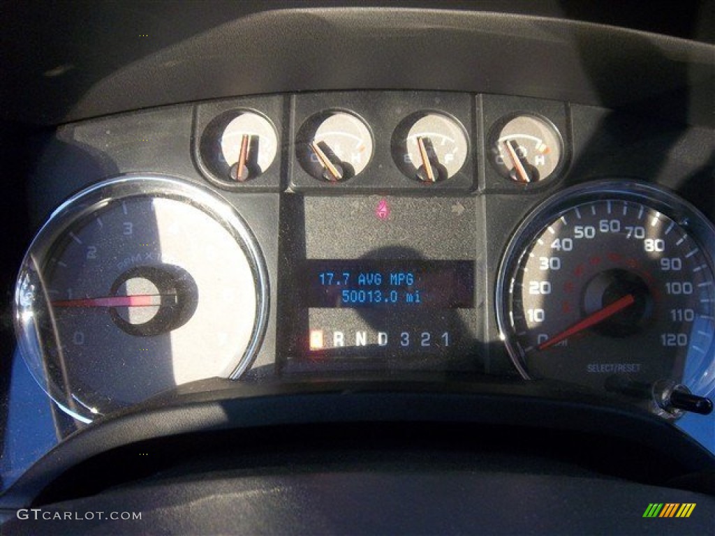 2010 F150 XLT SuperCrew - Dark Blue Pearl Metallic / Medium Stone photo #22