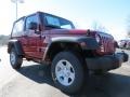 2013 Deep Cherry Red Crystal Pearl Jeep Wrangler Sport 4x4  photo #4