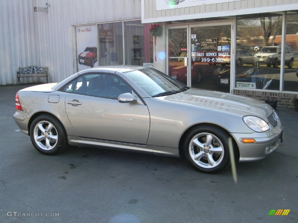 2003 SLK 320 Roadster - Pewter Silver Metallic / Charcoal photo #2